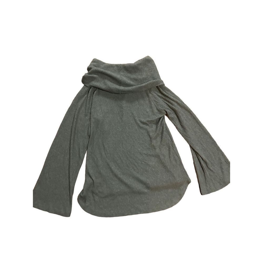 Anthropologie Maeve Maurisa Cowlneck Thermal Sweater XS Olive green‎ - Picture 4 of 7